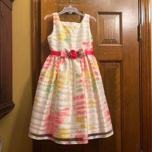 Beautiful Jayne Copeland Girls Sz.6 Floral Organza Dress.  New, No Tags..